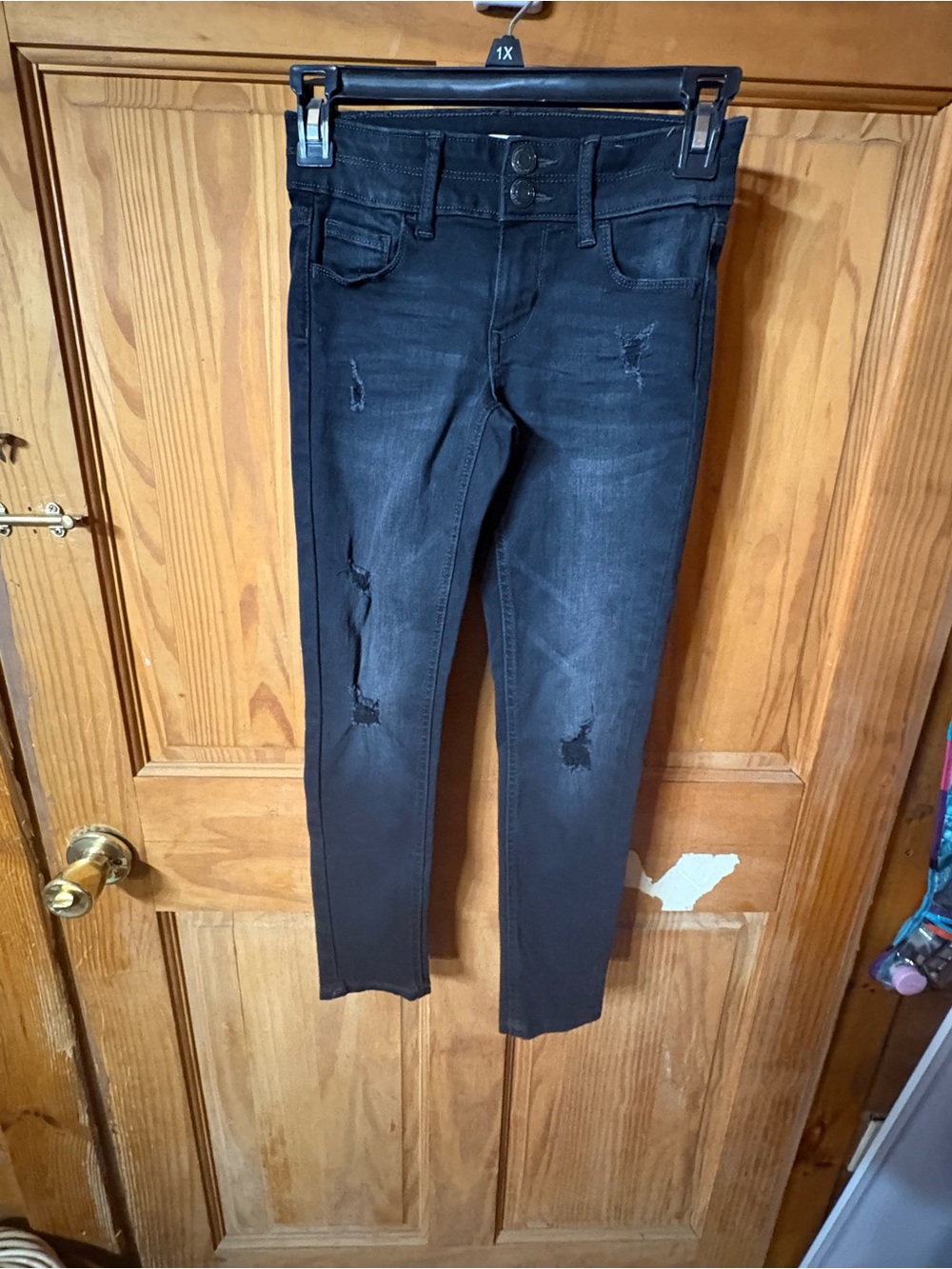 SO Kids Black Distressed Skinny Jeans